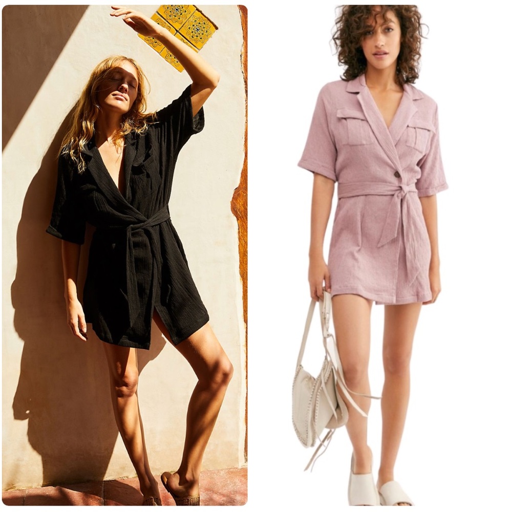 Free People Clementine Mini Dress in Purple Ash